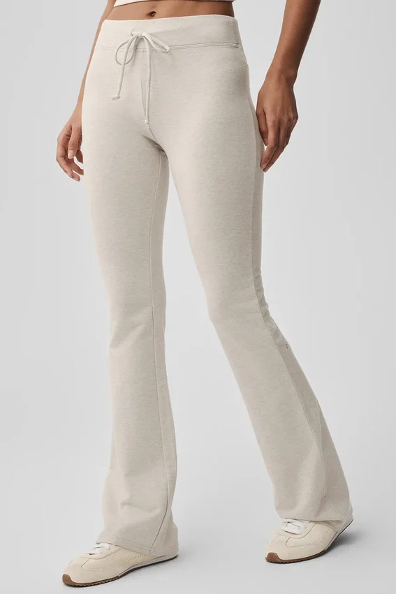 Pantaloni della tuta Sway a zampa d’elefante - Avena melange