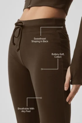 Pantaloni della tuta Sway a zampa – Espresso