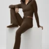 Pantaloni della tuta Sway a zampa - Espresso