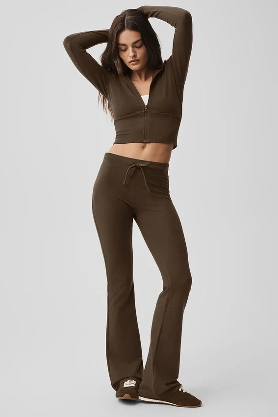 Pantaloni della tuta Sway a zampa - Espresso