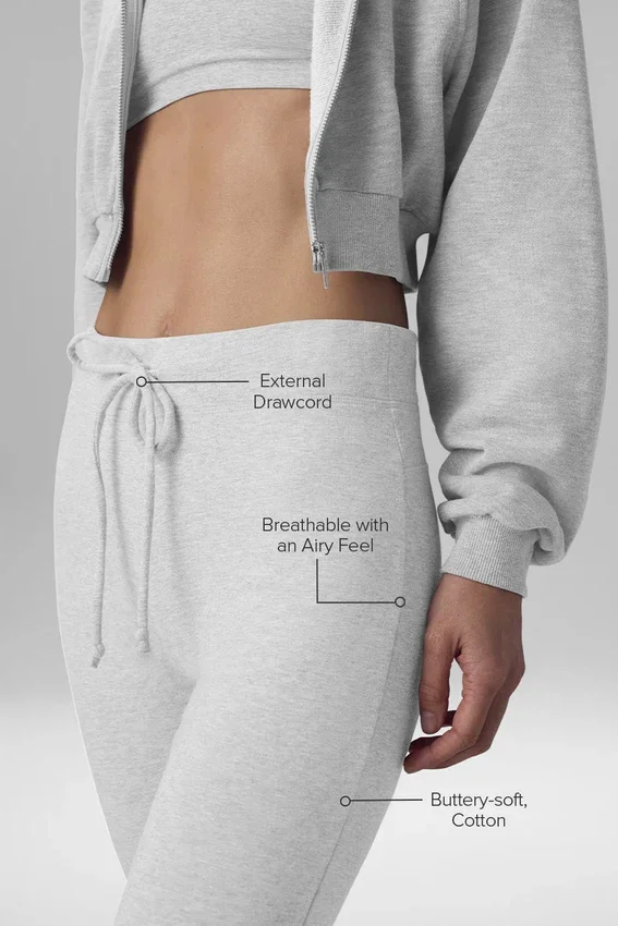 Pantaloni della tuta Sway a zampa - Grigio melange sportivo