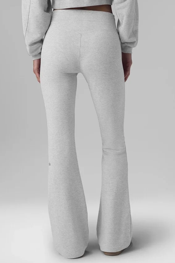 Pantaloni della tuta Sway a zampa - Grigio melange sportivo