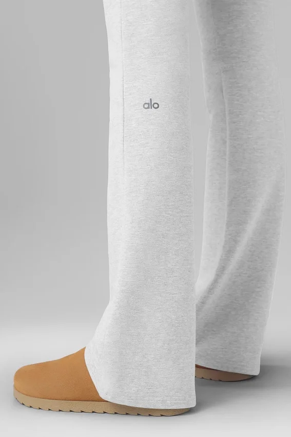 Pantaloni della tuta Sway a zampa - Grigio melange sportivo