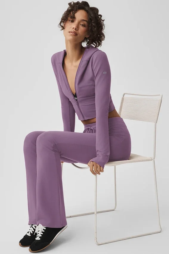 Pantaloni della tuta Sway a zampa - Plum Kiss