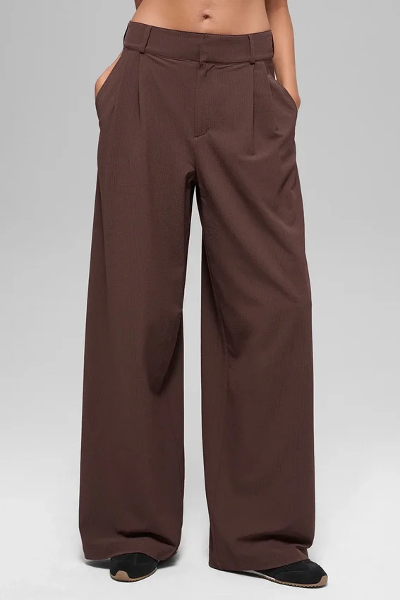 Pantaloni Dreamscape High-Waist (lunghi) - Brownstone