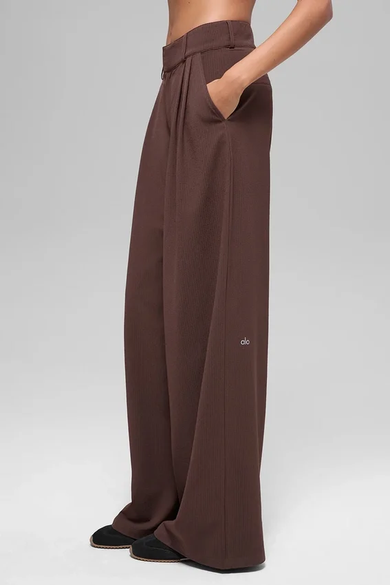Pantaloni Dreamscape High-Waist (lunghi) - Brownstone