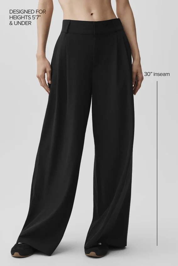 Pantaloni Dreamscape High-Waist (vestibilità regolare) - Nero