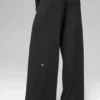 Pantaloni dritti Dreamlight a vita media - Nero