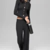 Pantaloni dritti Dreamlight a vita media - Nero