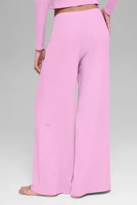Pantaloni dritti Dreamlight a vita media – Rosa Candy Heart