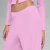 Pantaloni dritti Dreamlight a vita media - Rosa Candy Heart