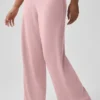 Pantaloni dritti Dreamlight a vita media - Rosa vintage