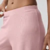 Pantaloni dritti Dreamlight a vita media - Rosa vintage