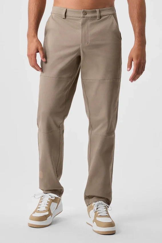 Pantaloni Edition in pelle scamosciata - Gravel
