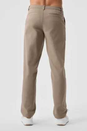 Pantaloni Edition in pelle scamosciata – Gravel