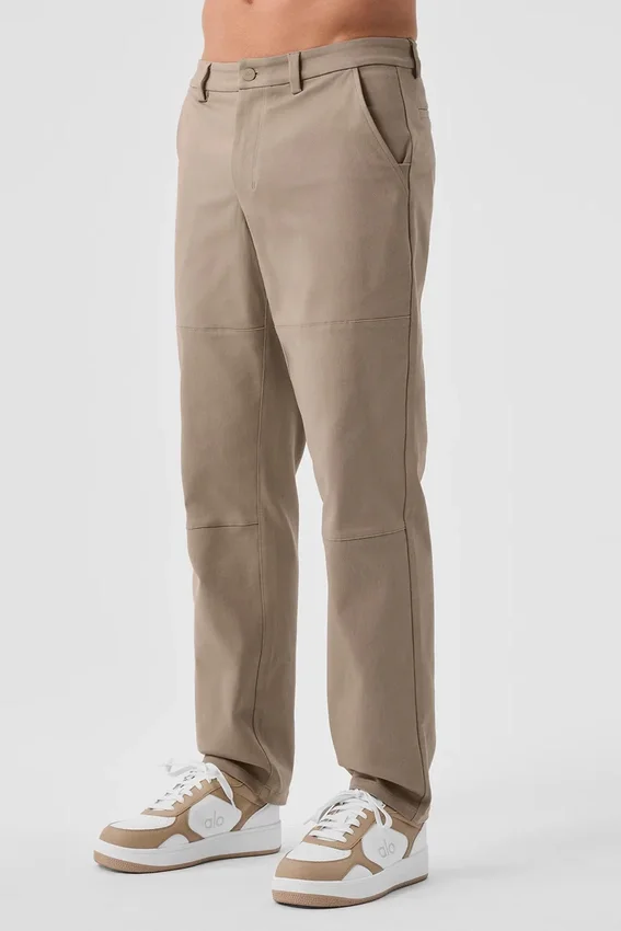 Pantaloni Edition in pelle scamosciata - Gravel