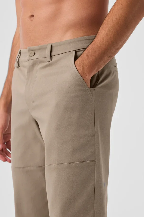 Pantaloni Edition in pelle scamosciata - Gravel