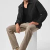 Pantaloni Edition in pelle scamosciata - Gravel