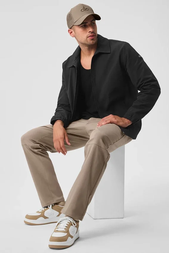 Pantaloni Edition in pelle scamosciata - Gravel