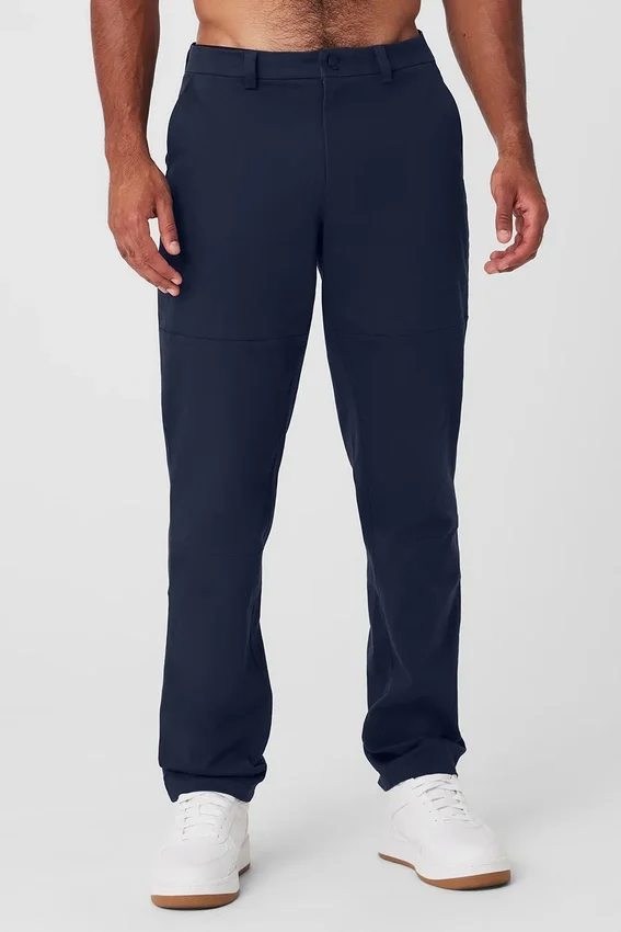 Pantaloni Edition in pelle scamosciata - Navy