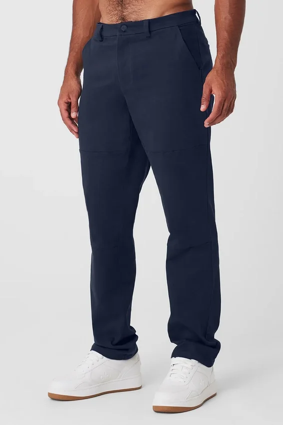 Pantaloni Edition in pelle scamosciata - Navy