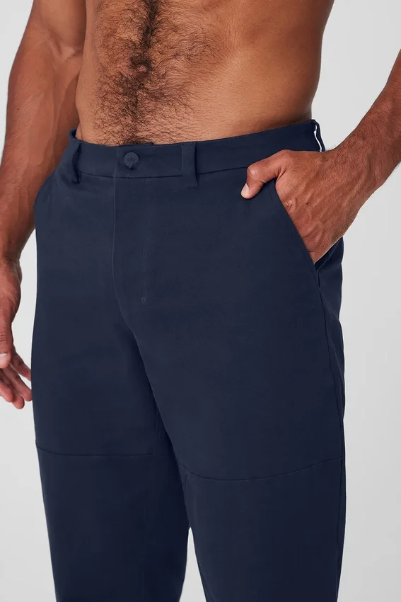 Pantaloni Edition in pelle scamosciata - Navy