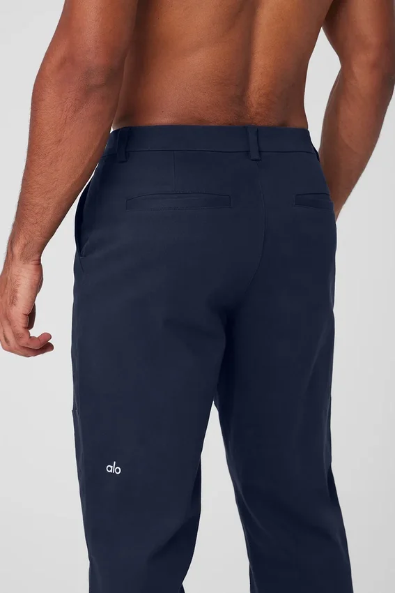 Pantaloni Edition in pelle scamosciata - Navy