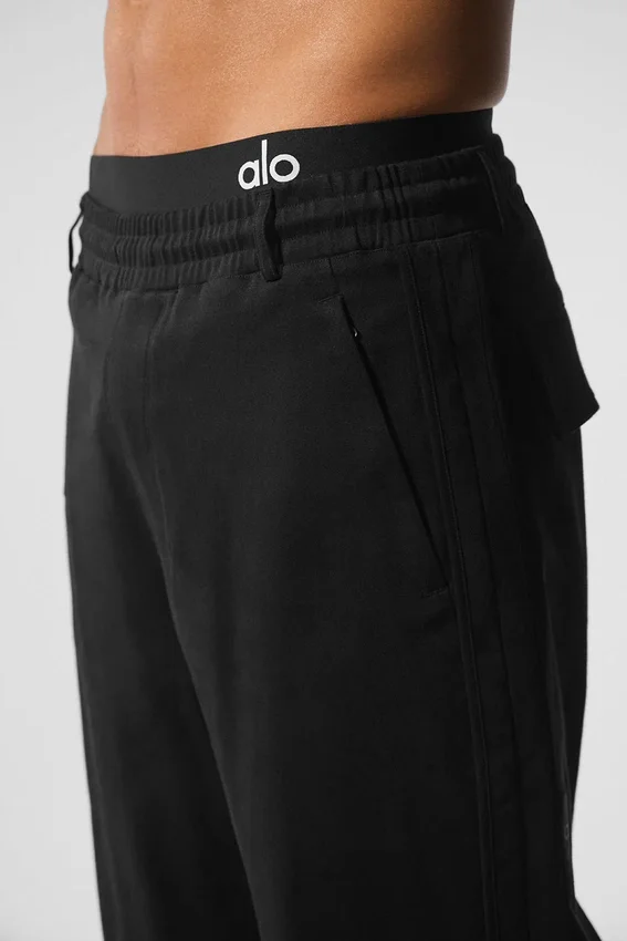 Pantaloni Edition in similpelle a gamba dritta - Nero