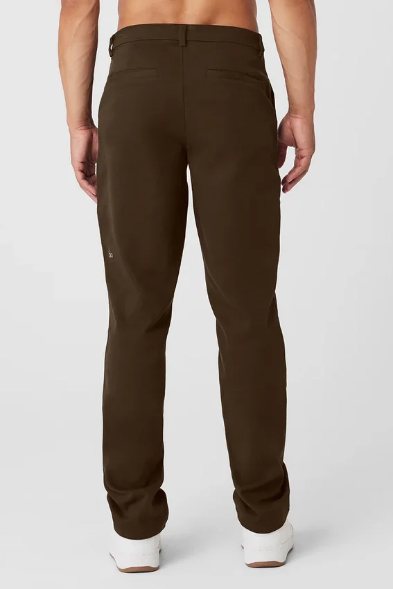 Pantaloni Edition in similpelle scamosciata - Espresso