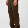 Pantaloni Edition in similpelle scamosciata - Espresso