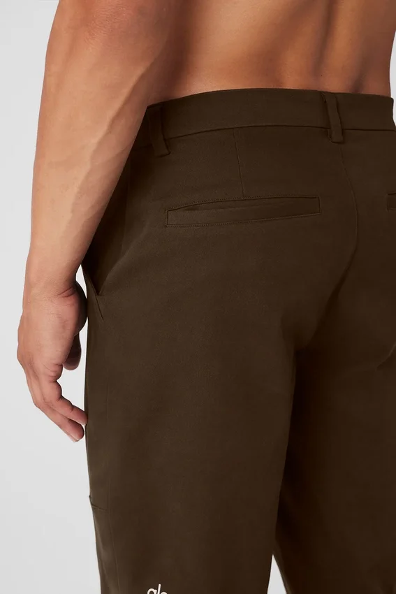 Pantaloni Edition in similpelle scamosciata - Espresso
