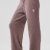 Pantaloni High-Waist e gamba larga effetto maglione "Snuggle up" - Fungo