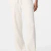 Pantaloni High-Waist e gamba larga Snuggle up Maglione - Avorio