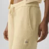 Pantaloni High-Waist e gamba larga Snuggle Up Maglione - Giallo candela