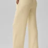 Pantaloni High-Waist e gamba larga Snuggle Up Maglione - Giallo candela