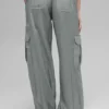 Pantaloni jogger a gamba larga Sheer Game Time - Grigio lunare