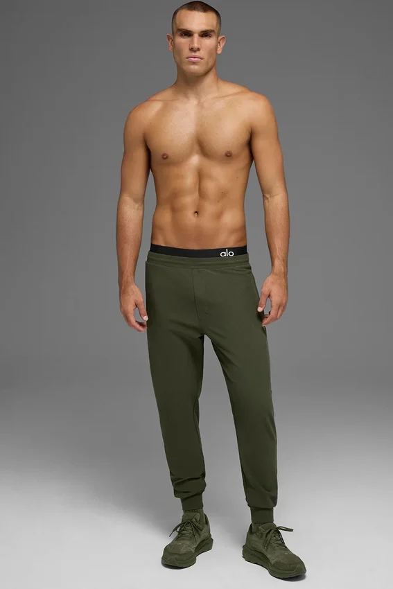 Pantaloni jogger Conquer Max Performance - Verde oliva