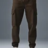 Pantaloni jogger in pelle scamosciata Edition - Espresso