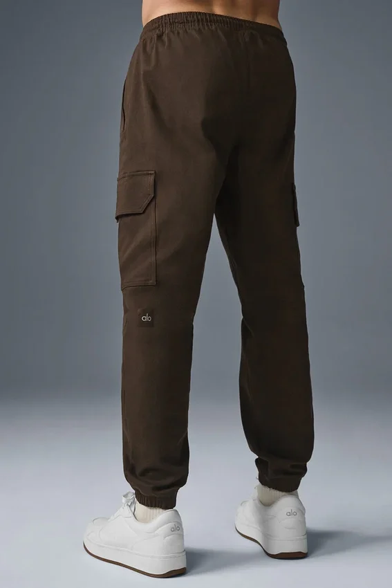Pantaloni jogger in pelle scamosciata Edition - Espresso