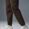Pantaloni jogger in pelle scamosciata Edition - Espresso