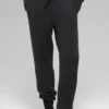 Pantaloni jogger New Class High-Waist in lana e cashmere - Nero