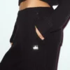 Pantaloni Northstar a gamba dritta High-Waist in cashmere - Nero