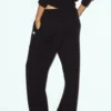 Pantaloni Northstar a gamba dritta High-Waist in cashmere - Nero