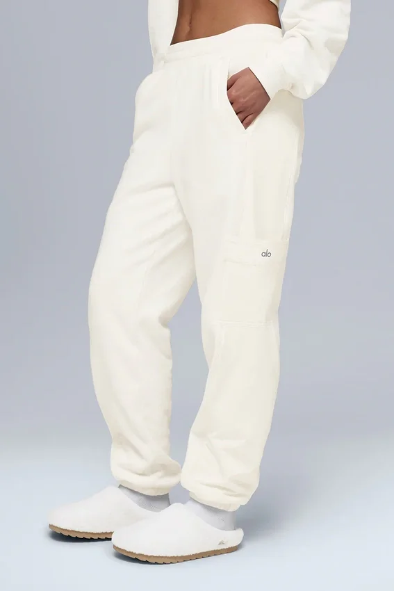 Pantaloni Polar Fleece Wintry Mix - Avorio