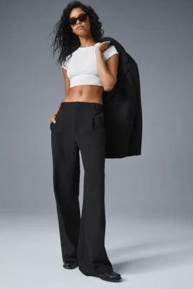 Pantaloni Pursuit High-Waist (lunghi) - Nero
