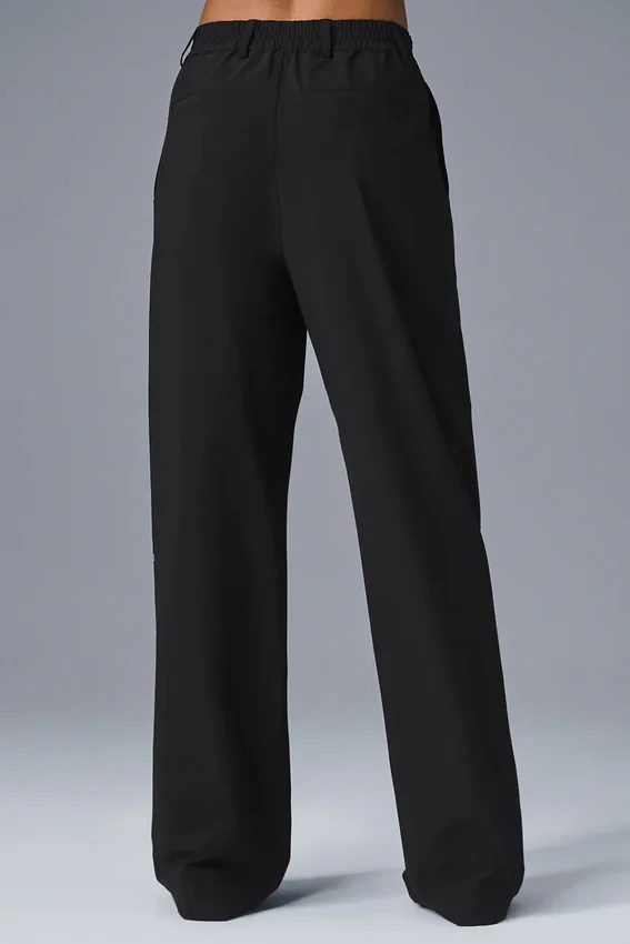 Pantaloni Pursuit High-Waist (lunghi) - Nero