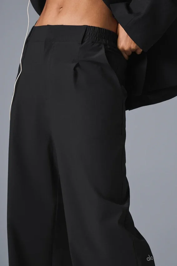 Pantaloni Pursuit High-Waist (lunghi) - Nero