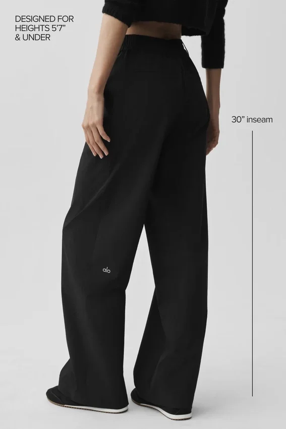 Pantaloni Pursuit High-Waist (Regular) - Nero