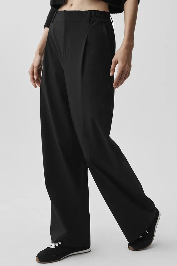 Pantaloni Pursuit High-Waist (Regular) - Nero