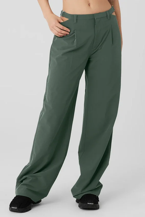 Pantaloni Showdown a vita media - Dark Cactus
